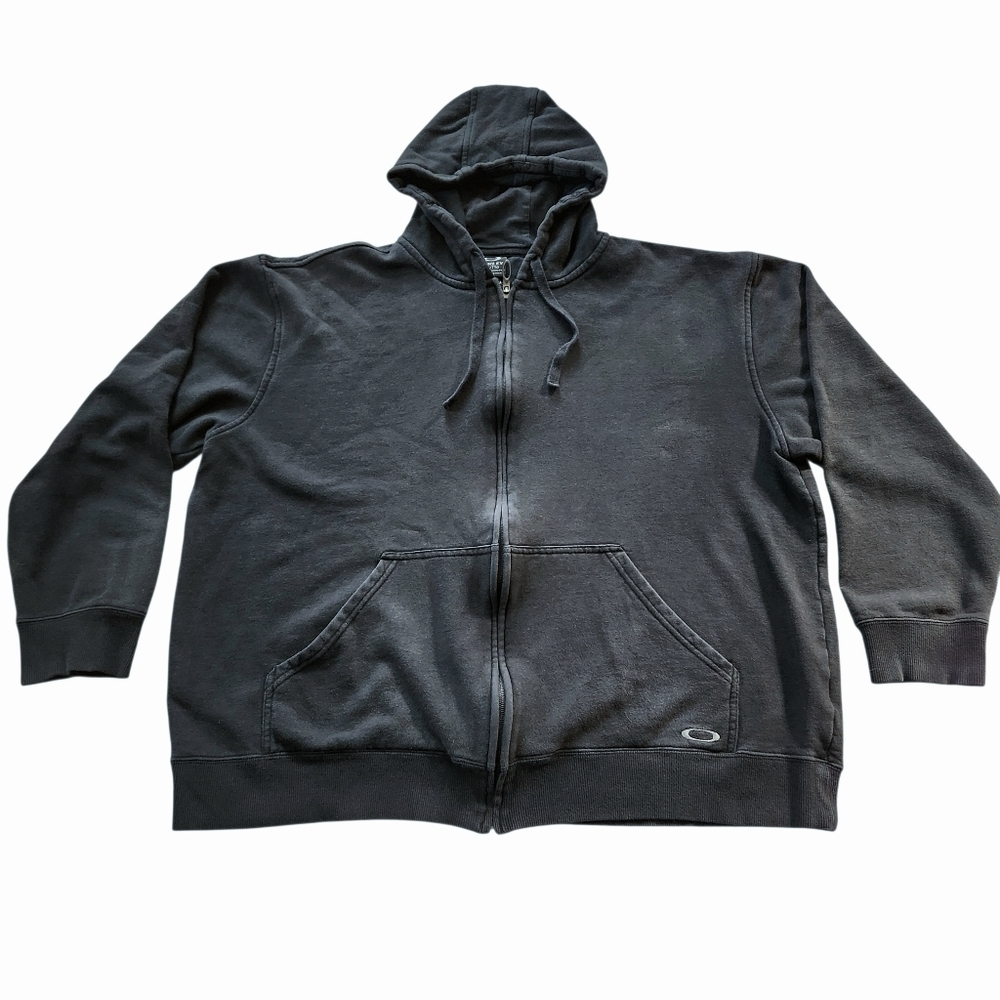 2010s Oakley Full Zip Hoodie Men’s Sz XXL Skull Tag
